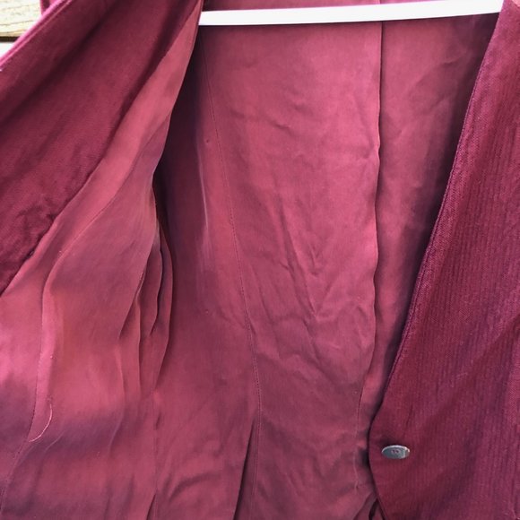 Helmut Lang Red Pixel Blazer Suit Jacket sz 4 - Picture 6 of 12